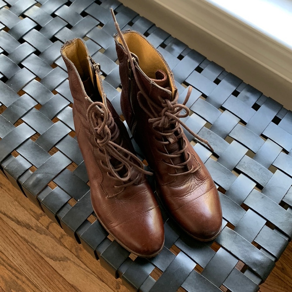 Frye Lace up Booties